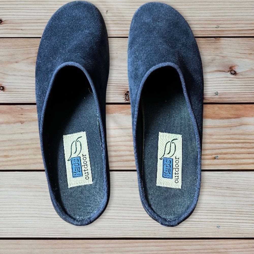 Keds Outdoor Navy Blue Suede Mules Slip On Shoes